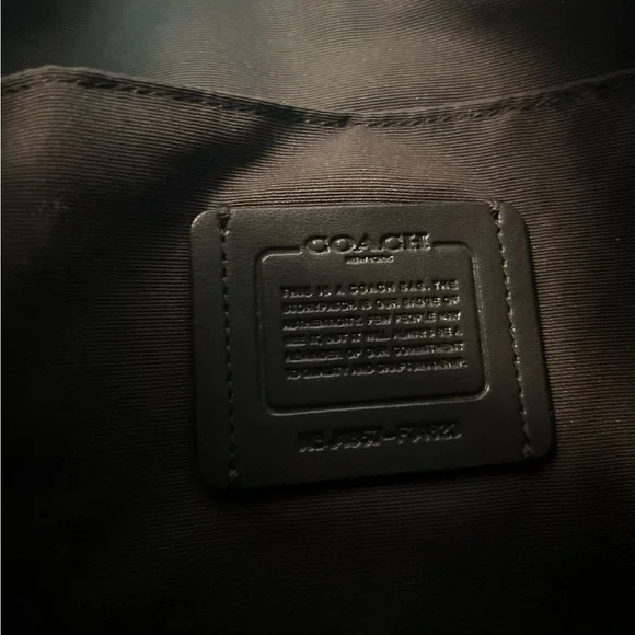 Coach Black Crossbody Bag with Gold Accents - Picture 6 of 8